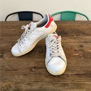 adidas Originals White and Red Sneakers